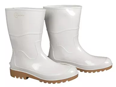 RDI Footwear 11in PVC Boot – White/Tan Sole – 12