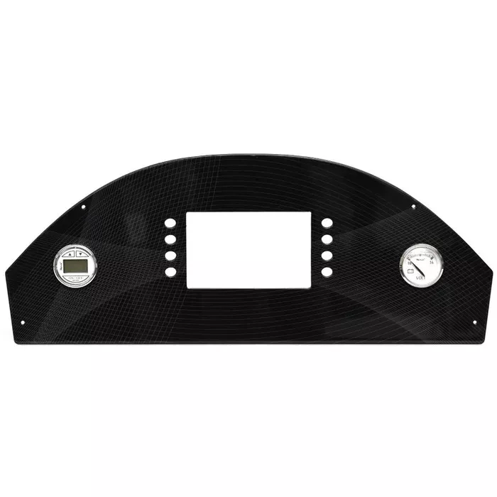 Regal OBX Boat Gauge Dash Panel 202703 | Black Aluminum