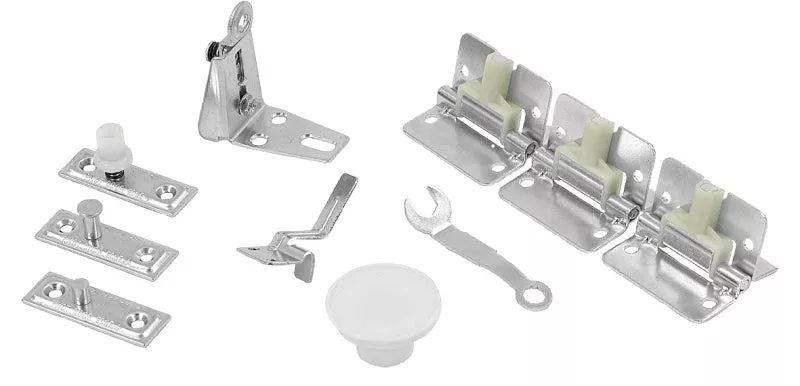 Renin BF1700-03600-BW Hardware Track Set, 36 in L Track, Steel, For: 3