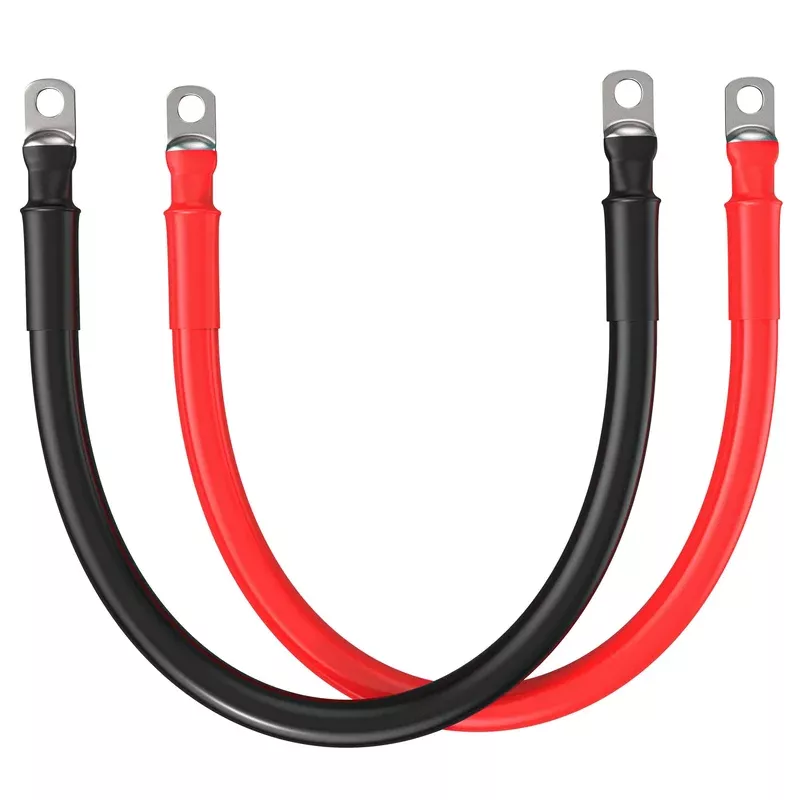 Rich Solar 2 Gauge 1 FT 5/16″ Inverter Battery Cable Red (RS-C21R)