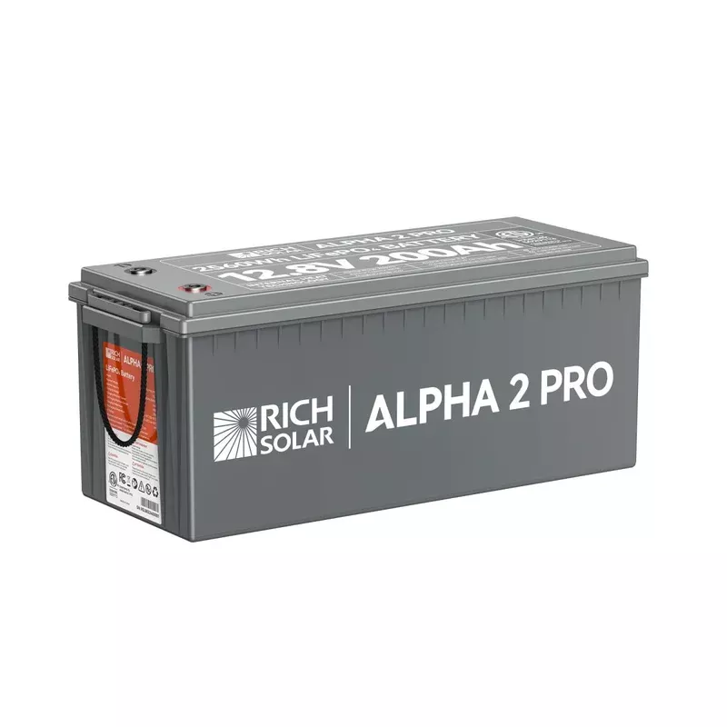 Rich Solar ALPHA 2 12V 200Ah LiFePO4 Lithium Battery (RS-B122S)