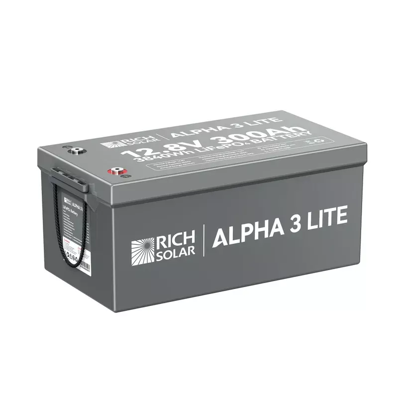 Rich Solar ALPHA 3 LITE 12V 300Ah LiFePO4 Lithium Battery (RS-B123)