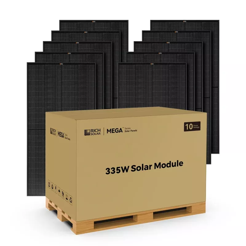 Rich Solar MEGA 335 PRO Black 335W Solar Panel 10-Pack (RS-M335PB-10)