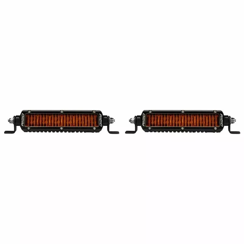 RIGID SR-Series SR-Series SAE 6 Inch LED Light w/ Amber PRO Lens Pair (906705)