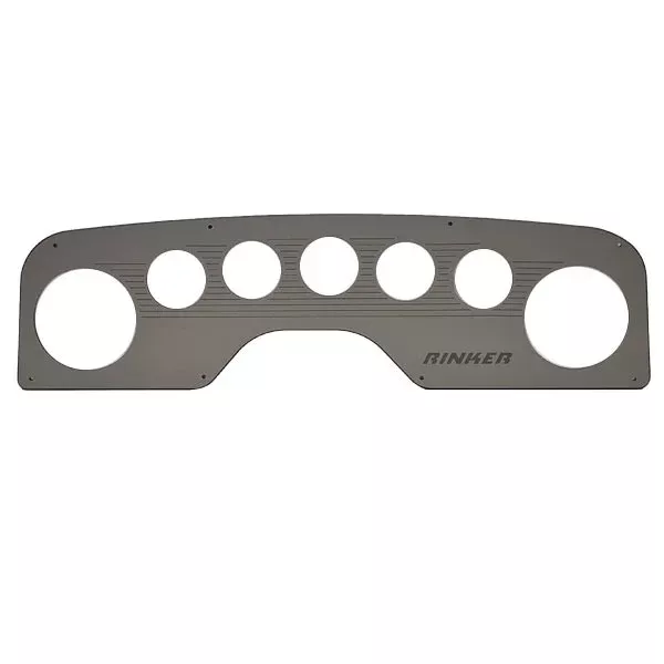 Rinker Boat Blank Gauge Panel | 20 x 5 1/2 Inch Gray Silver Plastic