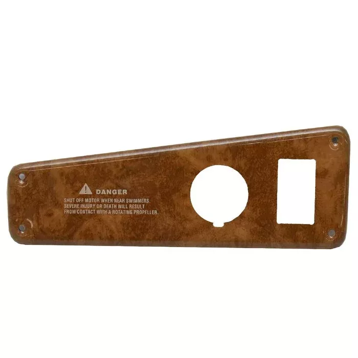 Rinker Boat Blank Ignition Panel 206602C | 270 Woodgrain