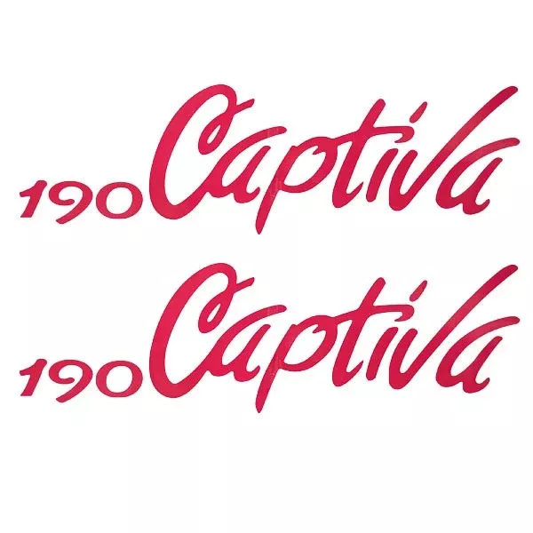 Rinker Boat Brand Decal | 190 Captiva Pink Stickers (Pair)