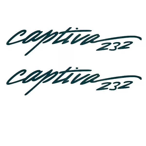 Rinker Boat Brand Decal VS810402-10-GR | 232 Captiva Dark Green (Pair)