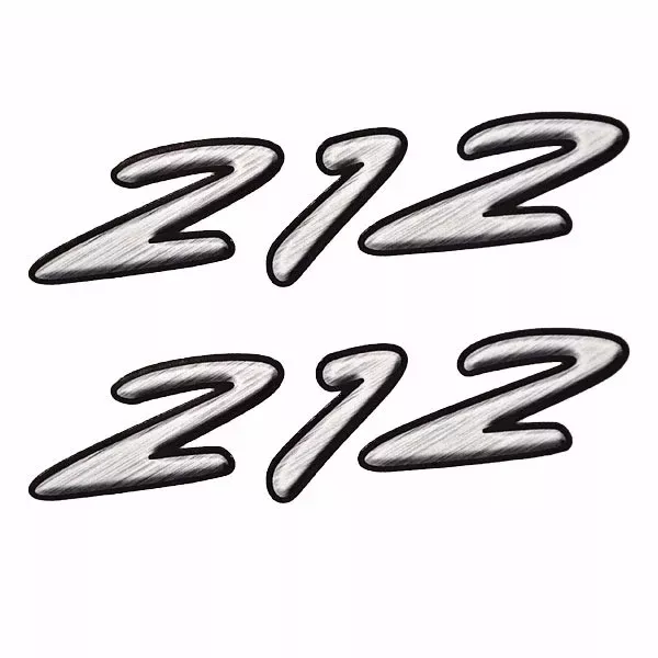 Rinker Boat Decals | 212 Gray White Vinyl 5 x 1 1/4 Inch (Pair)