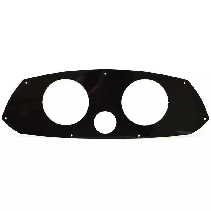 Rinker Boat Gauge Dash Panel Blank | Black Acrylic 19 3/4 x 6 5/8 Inch