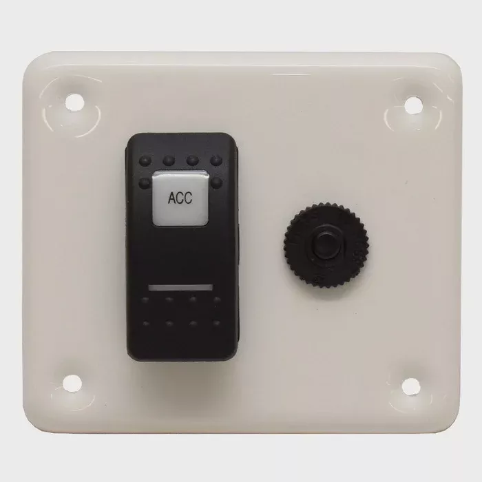 Rinker Boat Rocker Switch Panel 206567 | White ACC w/ 10 Amp Breaker