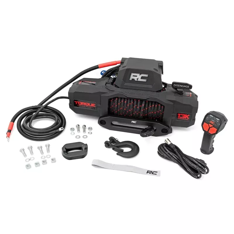 Rough Country 13000-Lb Pro Series Winch w/ Synthetic Rope – Free Shipping!