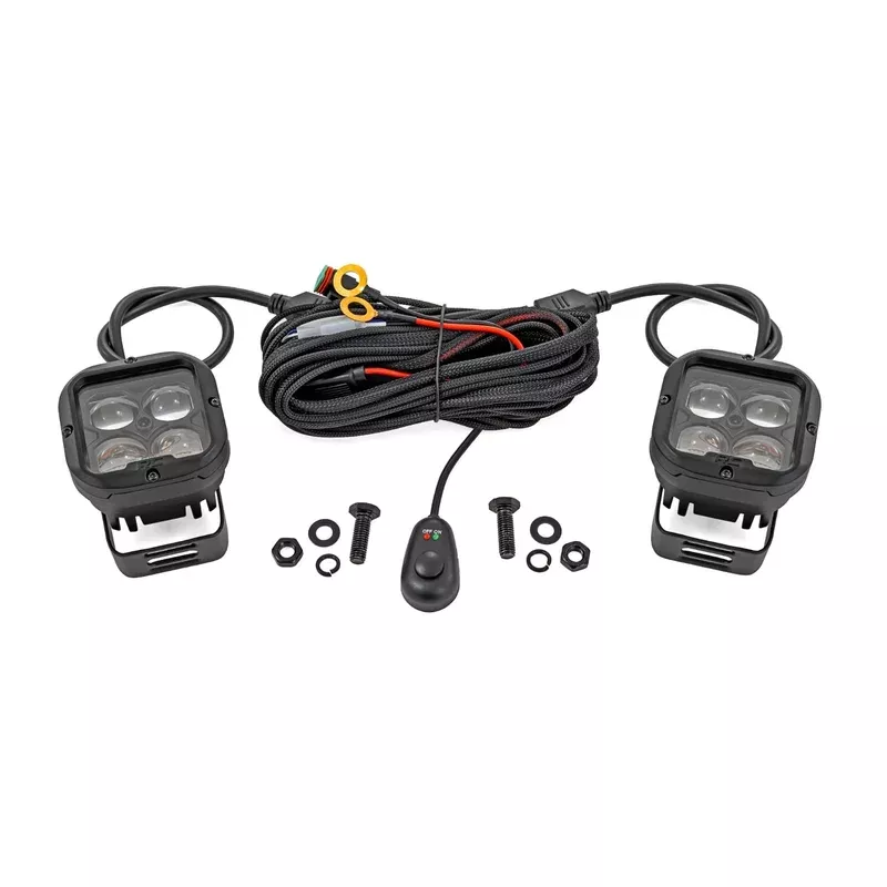 Rough Country 2 Inch 6000K SAE Driving Light Pods (70115) (Set of 2)