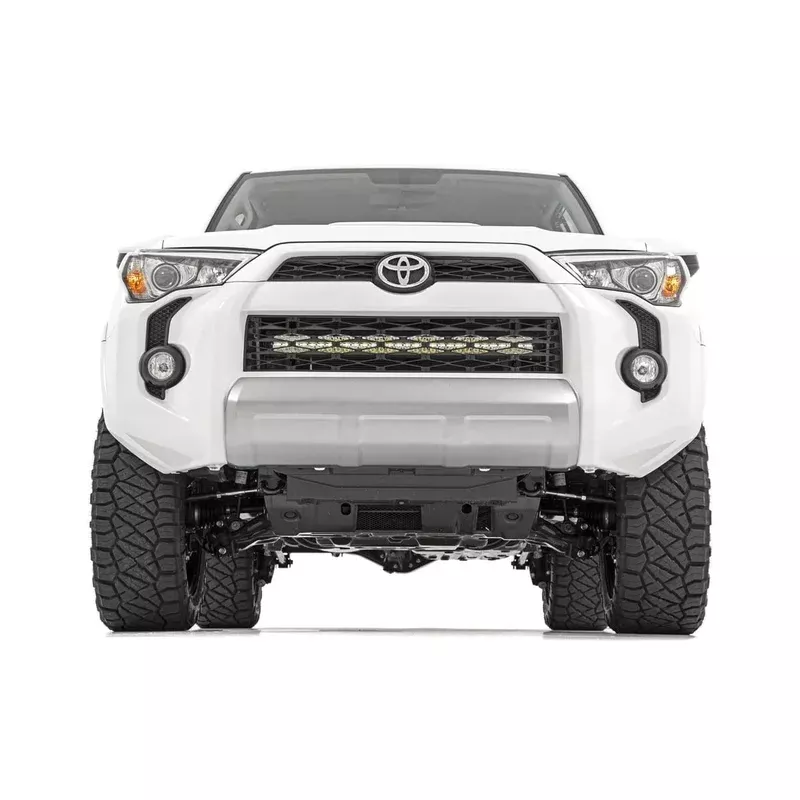 Rough Country Bumper Mount LED Light Kit for 2014-2020 Toyota 4Runner (30″ Spectrum Dual Row Bar)