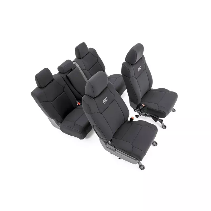 Rough Country FR Seat Covers w/ Console Cover for 2014-2021 Toyota Tundra