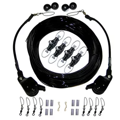 Rupp Double Rigging Kit w/Lok-Ups & Nok-Outs – 260′ Black Mono