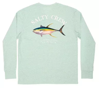 Salty Crew Ahi Mount Long Sleeve Tech T-Shirt – Sage – L