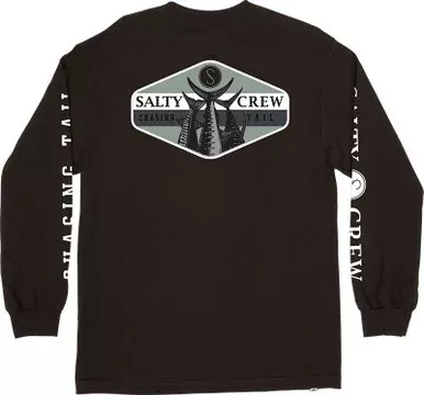 Salty Crew High Tail Premium Long Sleeve Tee – Black – Medium