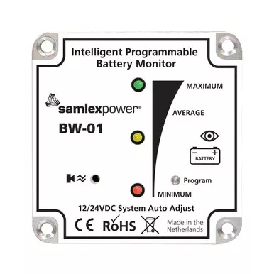 Samlex Battery Monitor – 12V or 24V – Programmable