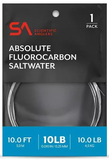 Scientific Anglers Absolute Fluorocarbon Saltwater Leader – 10ft