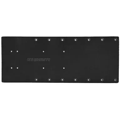 Sea Brackets 20″ Straight Trolling Motor Plate – Black