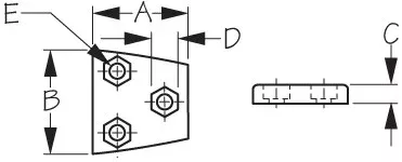 Sea-Dog Line Backing Plate For Ny Hng 202539