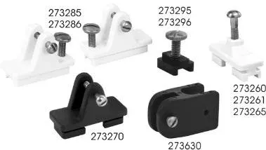 Sea-Dog Line Nylon .85 Track Slide Lock Wht 273296-1