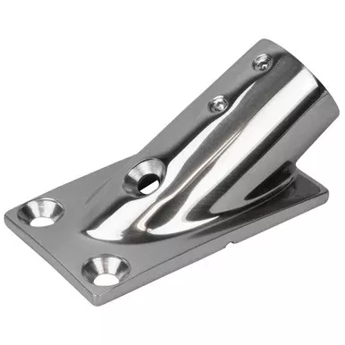 Sea-Dog Rail Base Fitting Rectangular Base 30° 316 Stainless Steel 7/8″ OD