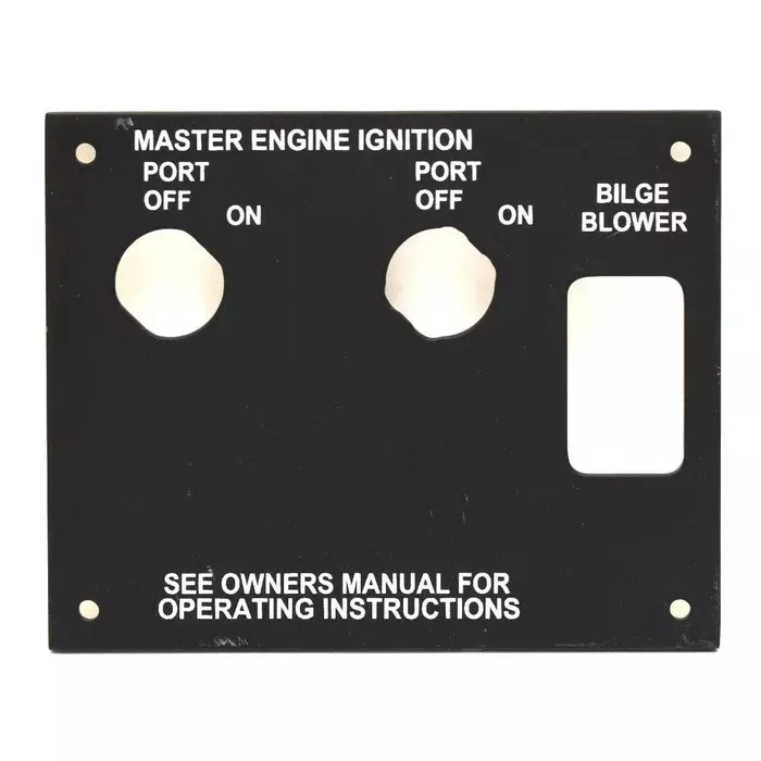 Sea Ray Boat Blank Switch Panel 2326321 | Port Engine Ignition Bilge Blower