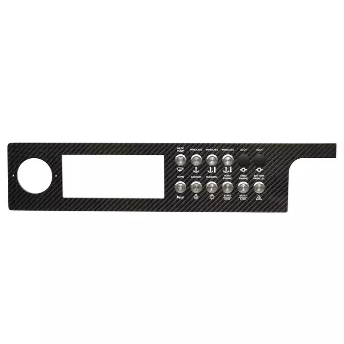Sea Ray Boat Dash Switch Panel 2331870-B | 10 Button Carbon Fiber PORT