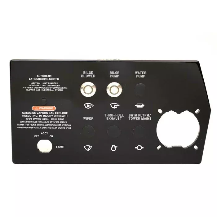 Sea Ray Boat Switch Panel 2187849 | SLX 280 Acrylic 2016 Black