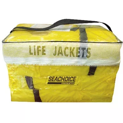 Seachoice Boat Yellow Adult Life Vest 4 Pack withBag Type II 86010