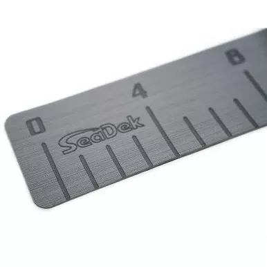 SeaDek 36″ Fish Ruler – Storm Grey w/SeaDek Logo