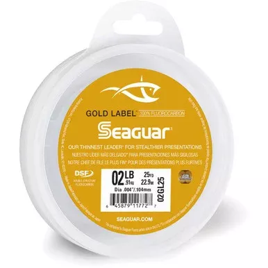 Seaguar Gold Label Fluorocarbon Leader 2lb 25yd