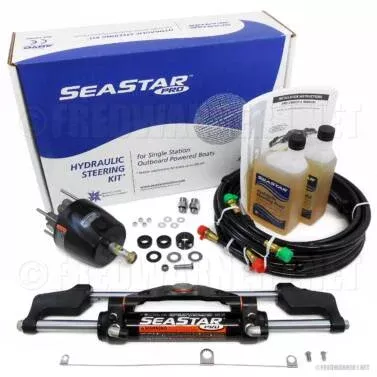 SeaStar Pro HK7500A-3 Hydraulic Steering Kit w/ 16ft Hose HO5716 Outboard Boat