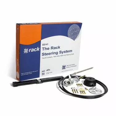 SeaStar SS14108 Rack & Pinion 8ft Outboard Steering Kit Teleflex Marine