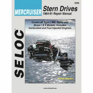 Seloc 18-03200 Marine Manual MerCruiser 1964-91 Sterndrive
