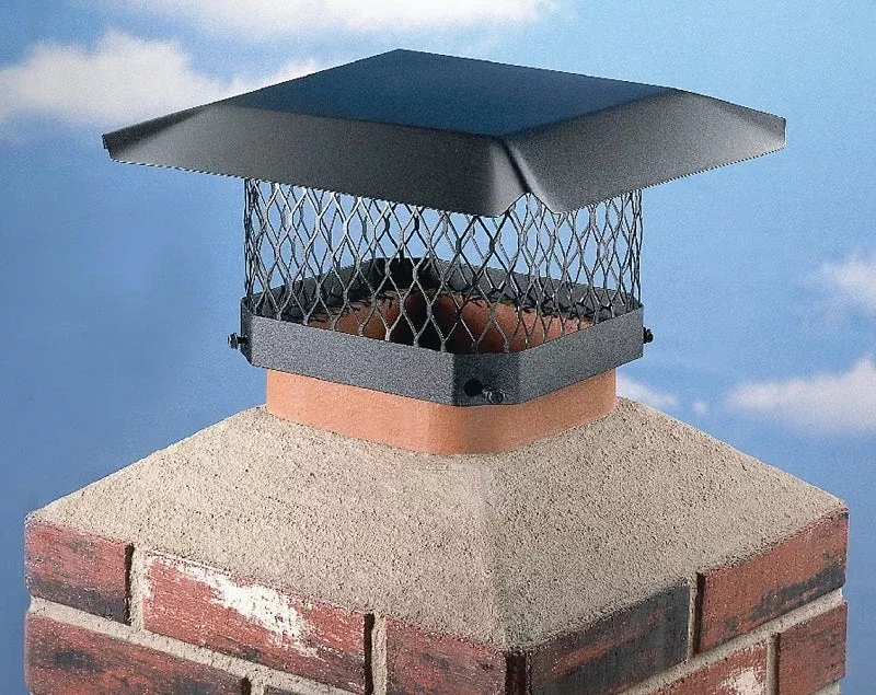 Shelter SC1313 Shelter Chimney Cap, Steel, Black, Powder-Coated, Fits