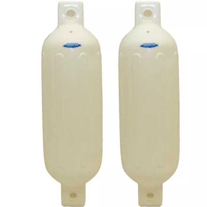 Shoreline Boat Fenders SL52386 | 5 1/2 x 20 Inch White (Pair) Bumper