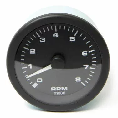 Sierra 62725P Marine Boat Black Premier Pro 3″ Tachometer 8000 RPM Gauge