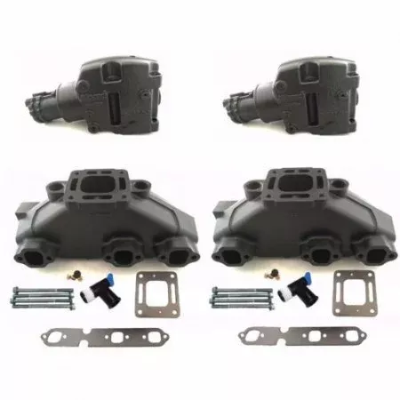 Sierra MerCruiser 4.3 V6 Exhaust Manifold & Riser Kit 18-1952-1 18-1976-2