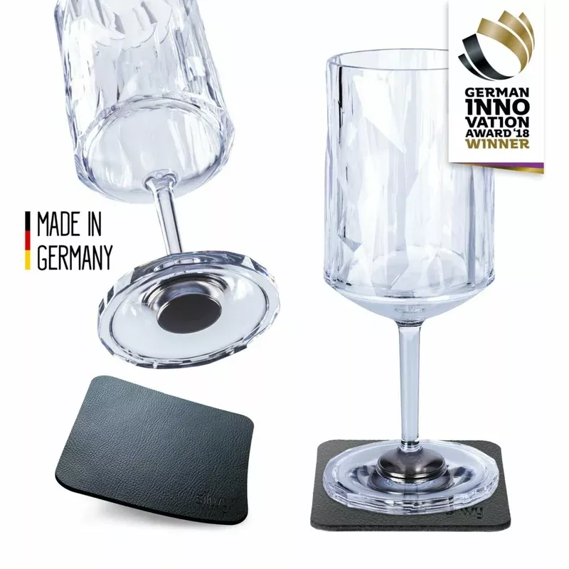 silwy Magnetic Shatterproof Wine Glass (Set of 2)