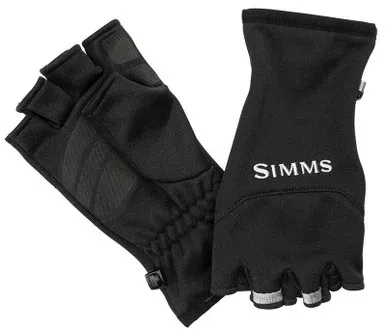 Simms Freestone Half Finger Mitt – Black – Small