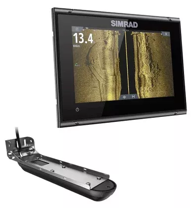 Simrad GO7 XSR Chartplotter/Fishfinder w/Active Imaging 3-in-1 Transom Mount Transducer & C-MAP Disc