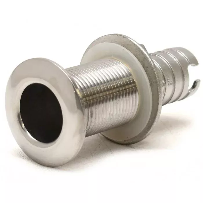 Skier’s Choice Boat Thru Hull Fitting 104052 | 1 Inch Barbed Stainless