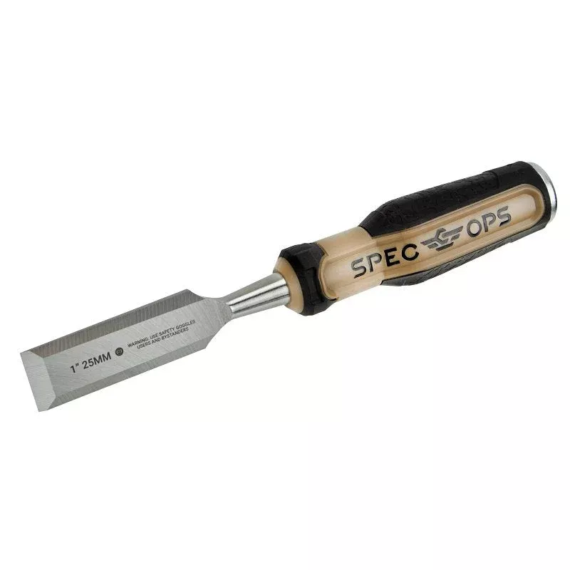 Spec Ops SPEC-C1-1 Bevel Edge Chisel, 1 in Tip, 9-1/8 in OAL, HCS Blad