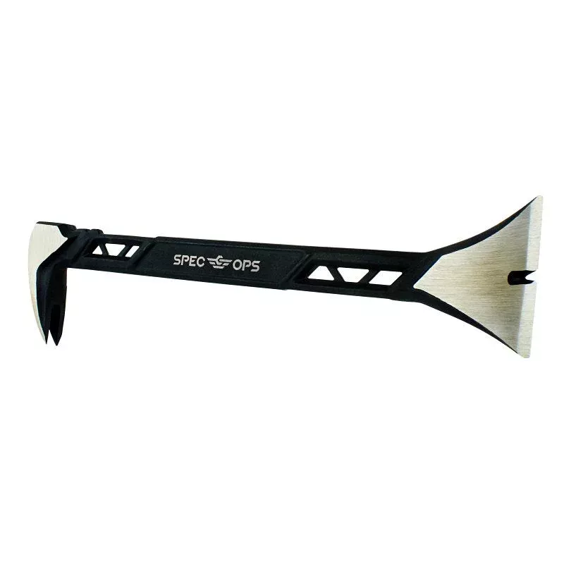 Spec Ops SPEC-D11MOLD Moulding Pry Bar, 11 in L, HCS, Black/Flat Dark
