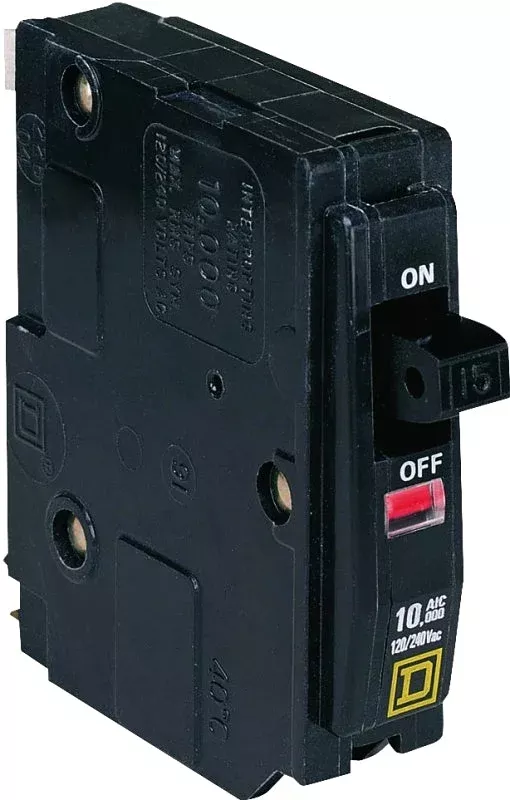 Square D QO QO150CP Circuit Breaker, Mini, 50 A, 1 -Pole, 120/240 VAC,