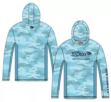 St. Croix Skyline Hooded Long Sleeve Shirt – 3X-Large