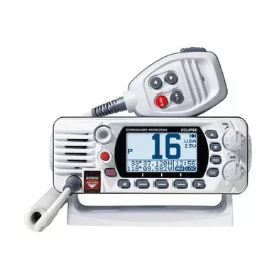 Standard Horizon GX1410W Eclipse Series 25W Fixed Mount VHF – White